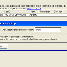Liste de WartApps